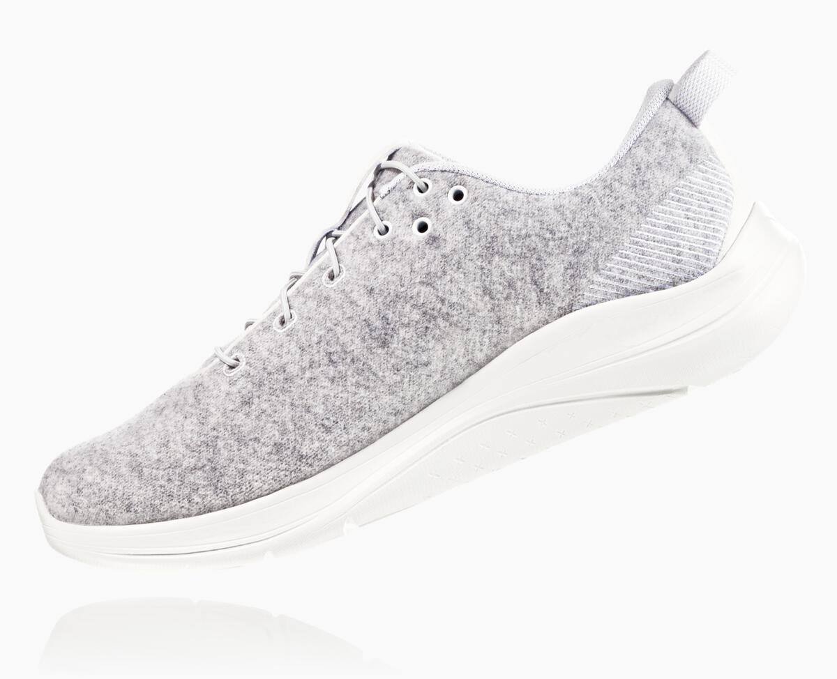 Dámské Silniční Běžecké Boty Hoka One One Hupana Flow Vlna Široké Lunar Rock/Blanc De Blanc | CZ.642SVQTIC