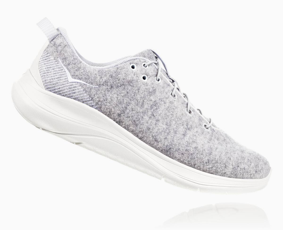 Dámské Tenisky Hoka One One Hupana Flow Vlna Lunar Rock/Blanc De Blanc | CZ.057UXRQNY