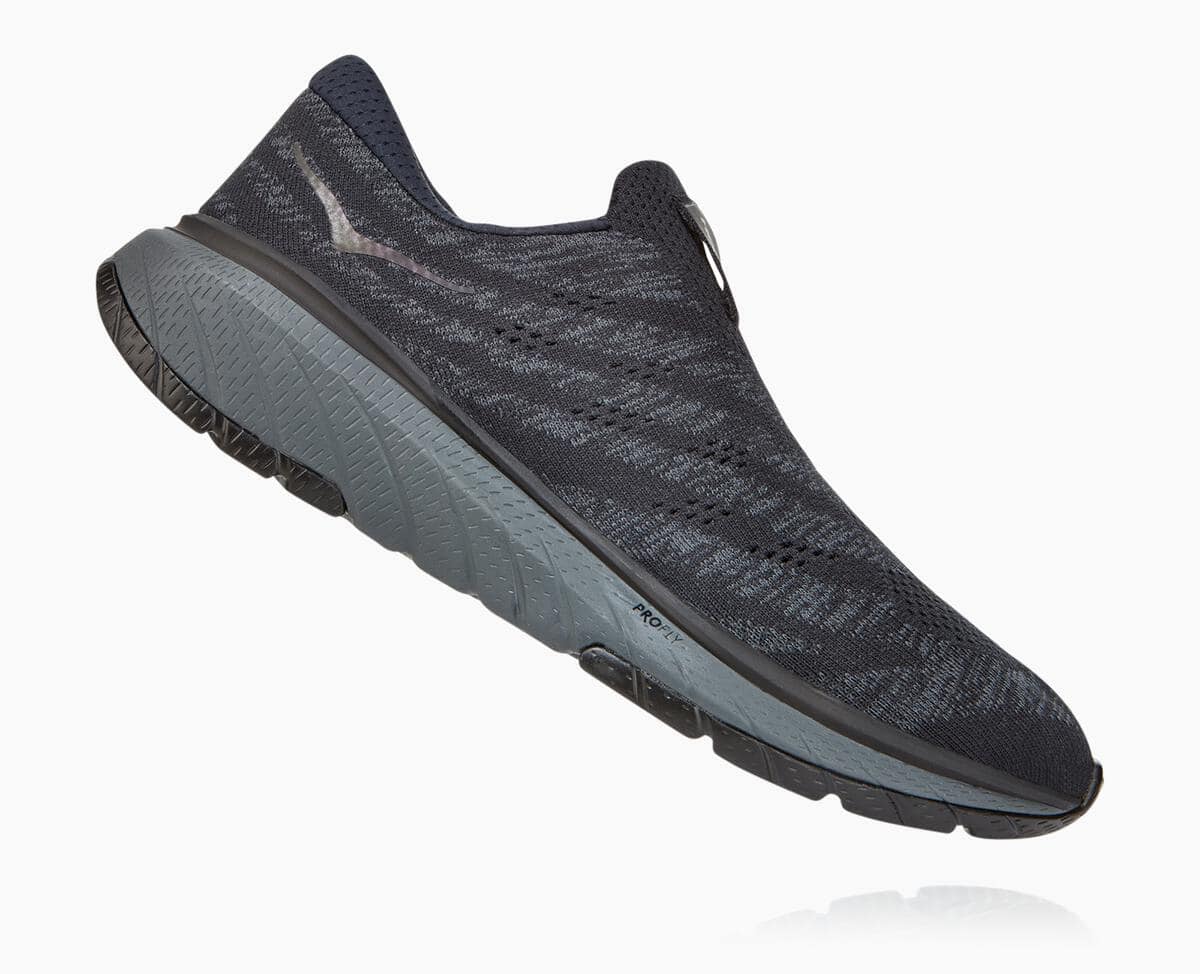 Pánské Slip On Hoka One One Cavu 3 Černé Tmavě Šedé | CZ.076GJESVT