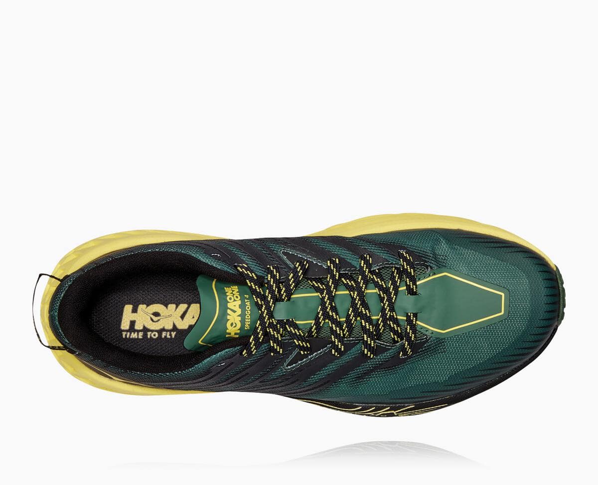 Pánské Trailové Boty Hoka One One Speedgoat 4 Široké Myrtle/Limelight | CZ.058QTKPWG