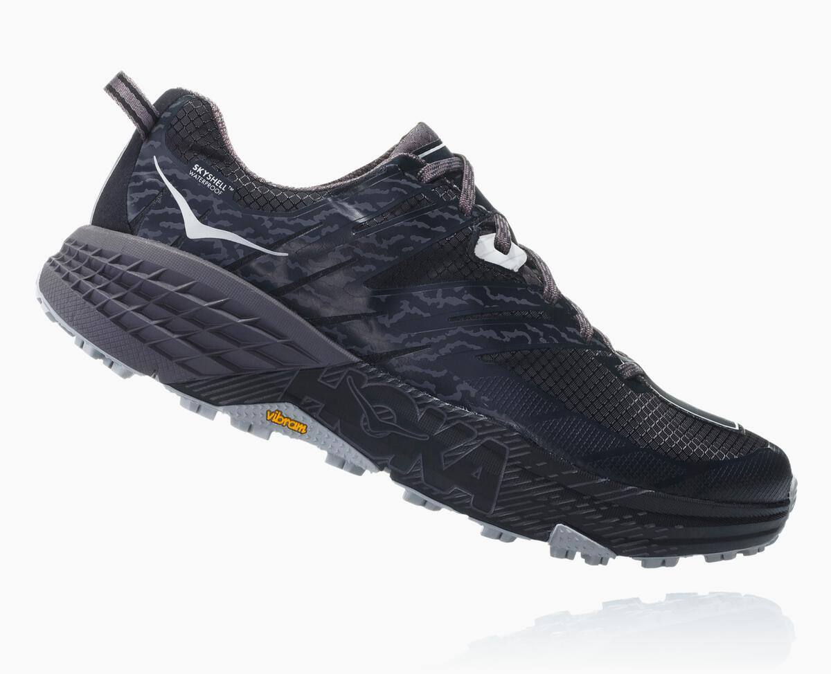 Pánské Trailové Boty Hoka One One Speedgoat 3 Nepromokavé Černé Tmavě Šedé | CZ.315NWDGIB