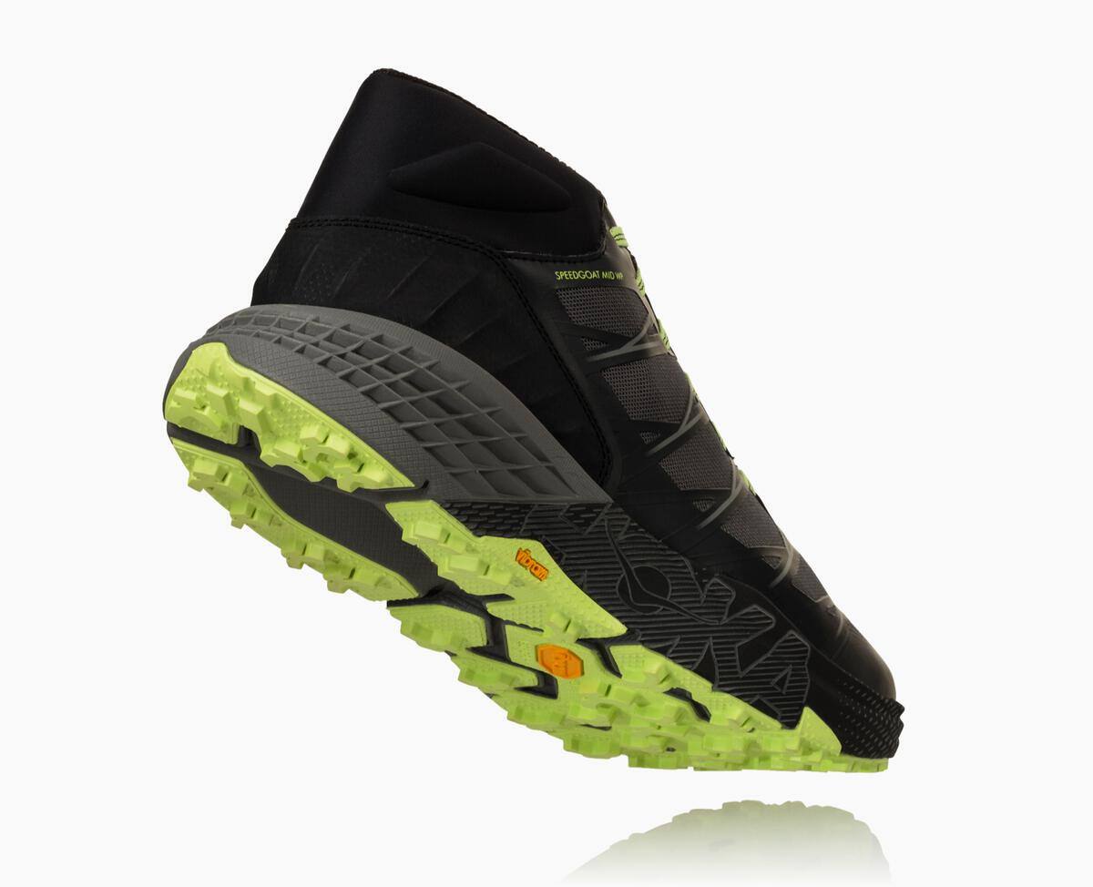 Pánské Trailové Boty Hoka One One Speedgoat Mid Nepromokavé Černé Šedé | CZ.475GCKHRO