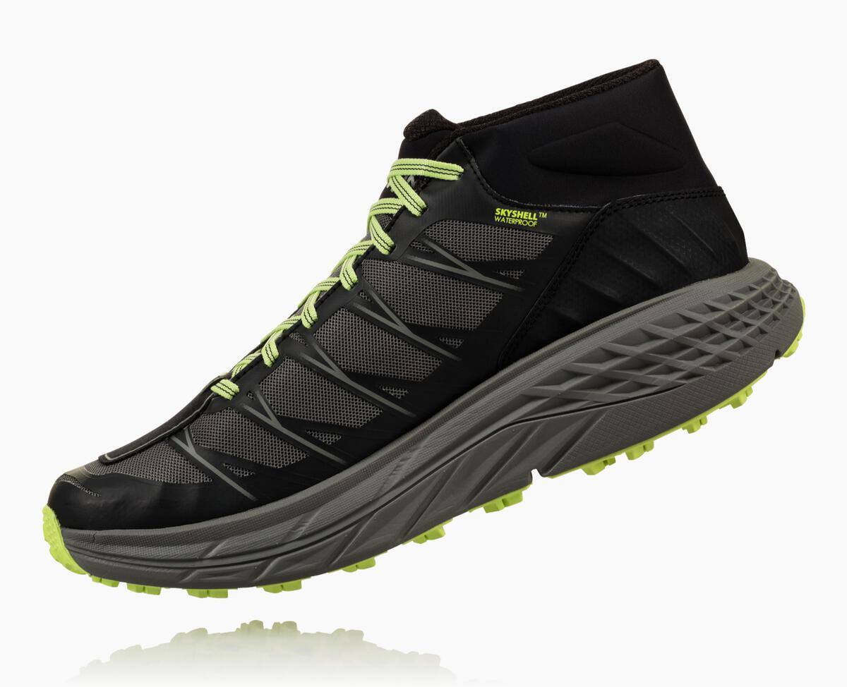 Pánské Trailové Boty Hoka One One Speedgoat Mid Nepromokavé Černé Šedé | CZ.475GCKHRO