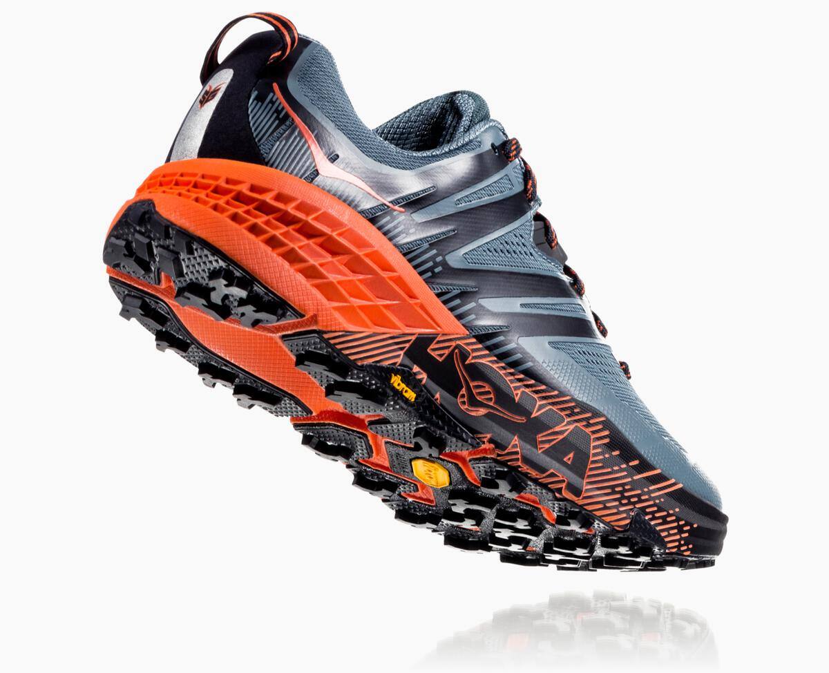 Pánské Trailové Boty Hoka One One Speedgoat 3 Stormy Weather/Tangerine Tango | CZ.642TPAKIF