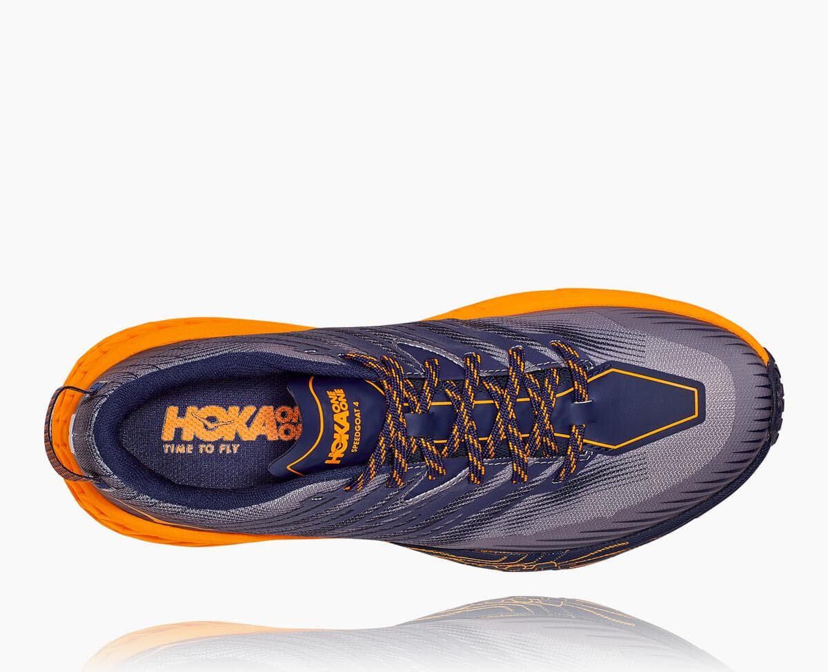 Pánské Trailové Boty Hoka One One Speedgoat 4 Široké Černé Světle | CZ.932MOLFJX