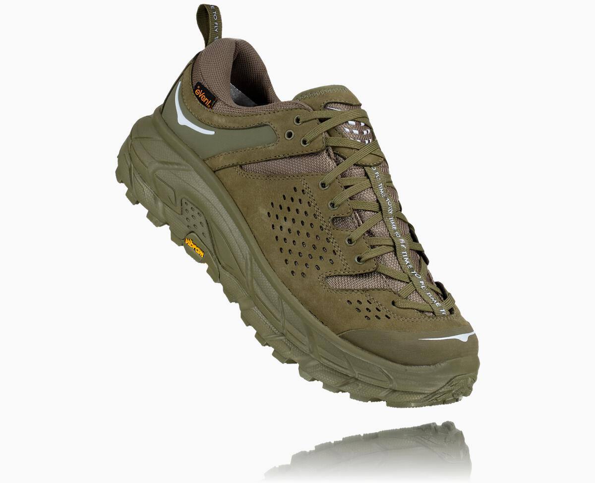 Pánské Trailové Boty Hoka One One Tor Ultra Low Wp Jp Olivy Zelené | CZ.083IQLAMC