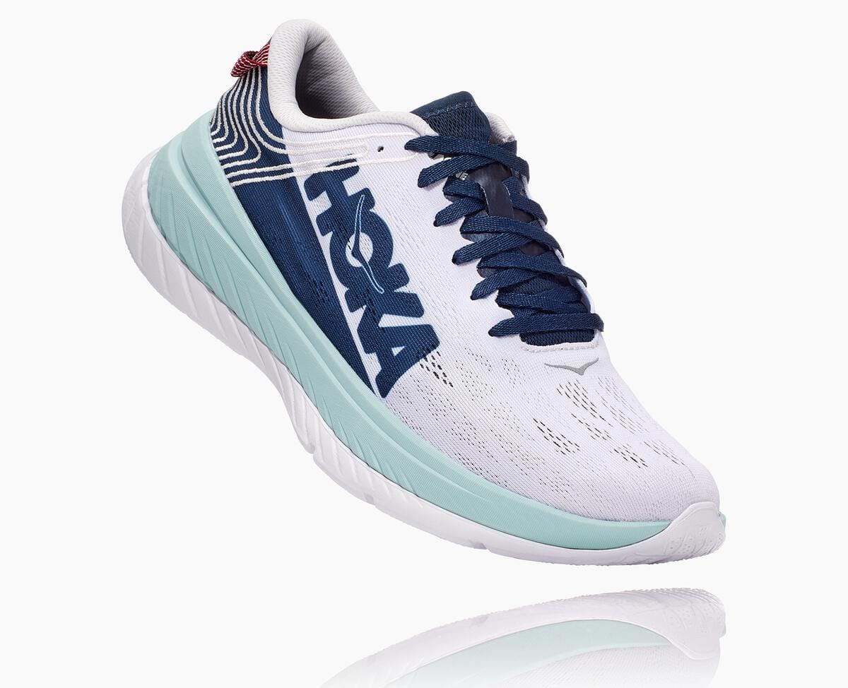 Pánské Trekové Boty Hoka One One Carbon X Nimbus Cloud/Moonlit Ocean | CZ.591XNUKRJ